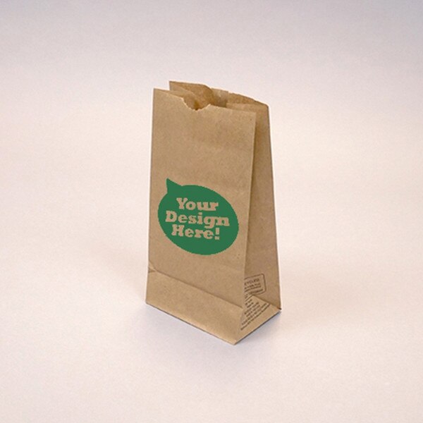 Custom-Printed Natural Kraft 6-lb G